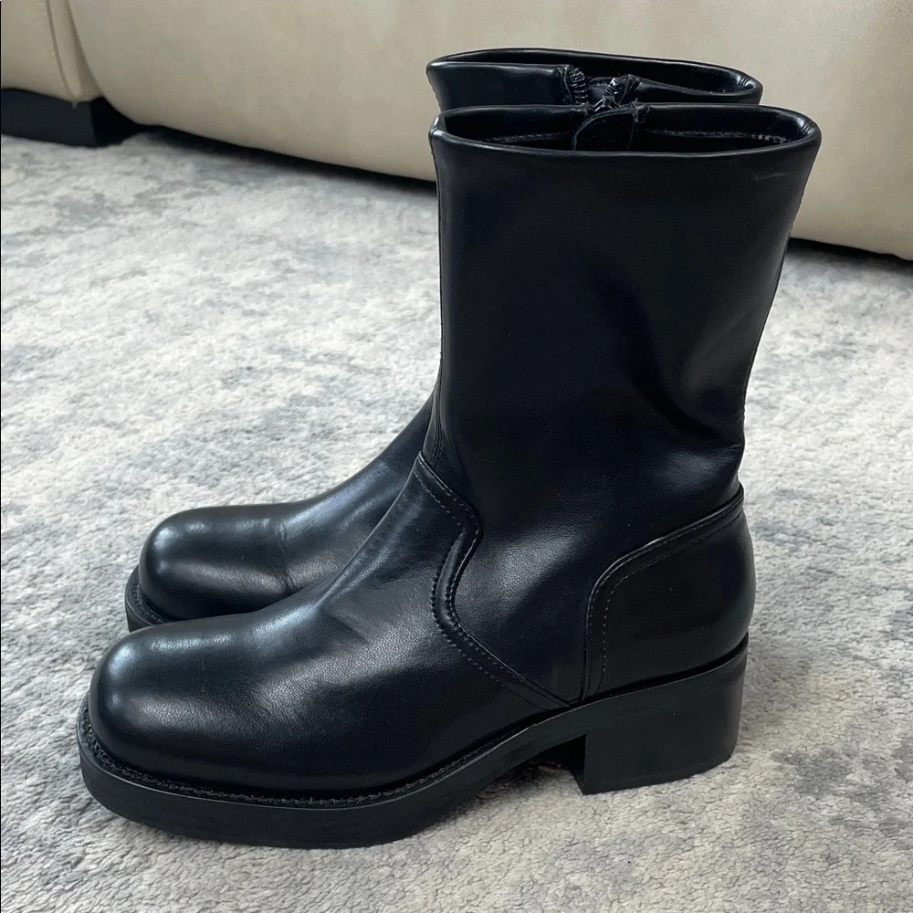 New Jeffrey Campbell Liverpool 2 Platform Ankle Boot Bootie Black Sz 5